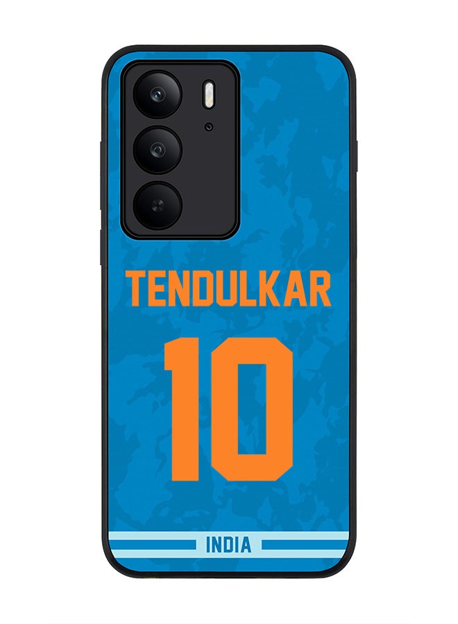 Stylizedd For Realme C75x / C75 4G Case,Slim fit Camera Protection, Shockproof Thin Phone cover  - India Sachin Tendulkar, Jersey No 10 - Image 1